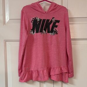 Nike Kids Floral Pink Hoodie